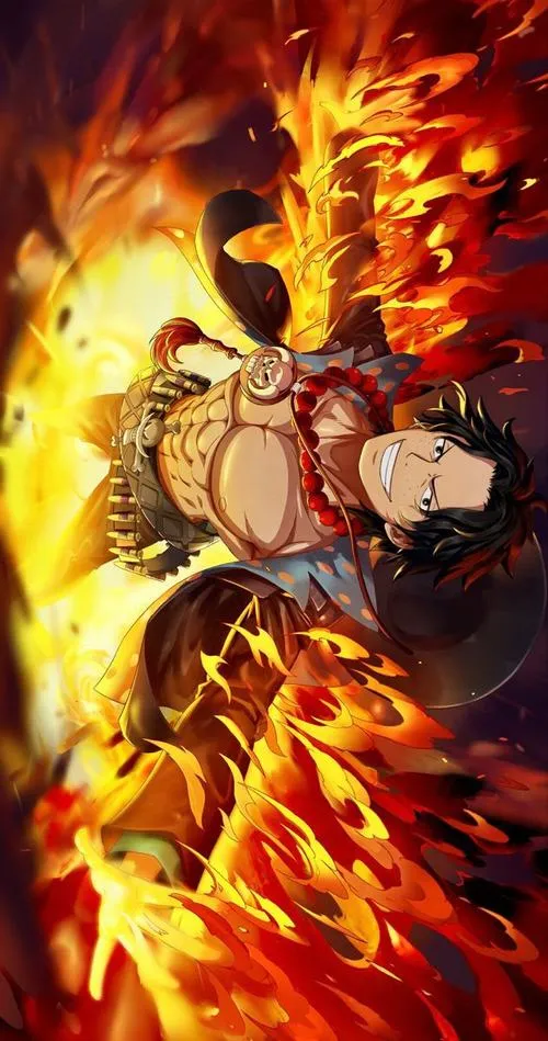 Hình Ace One Piece cảnh bi tráng, lửa vỡ mảng, cảm giác Marineford nghẹn lại