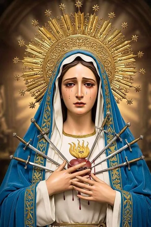 Hiện ra nơi bàn thờ với ánh sáng viền quanh