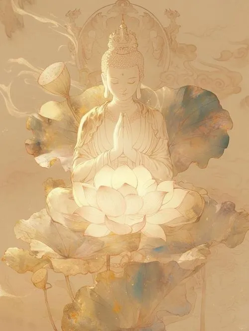 Khoảnh khắc vô nhiễm khi hoa sen tượng trưng thanh tịnh dưới ánh sáng