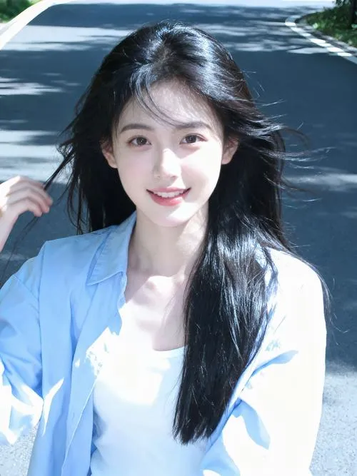 Khi tóc dài buông nhẹ, nét nữ tính trong ảnh như được đánh thức