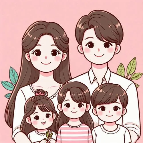 Nhóm người ôm nhau thành vòng, ba bé ở giữa, bố mẹ che chở, cảm giác đoàn viên.