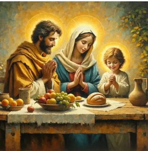 Thánh Gia gồm Chúa Giêsu, Đức Maria, Thánh Giuse thật gương mẫu