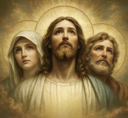 Chọn ảnh gia đình Thánh Gia Thất theo tông màu để hợp nếp nhà Công Giáo