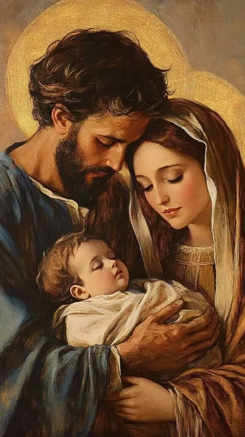 Chọn tranh Thánh Gia tặng lễ gợi gương mẫu và thuận hoà