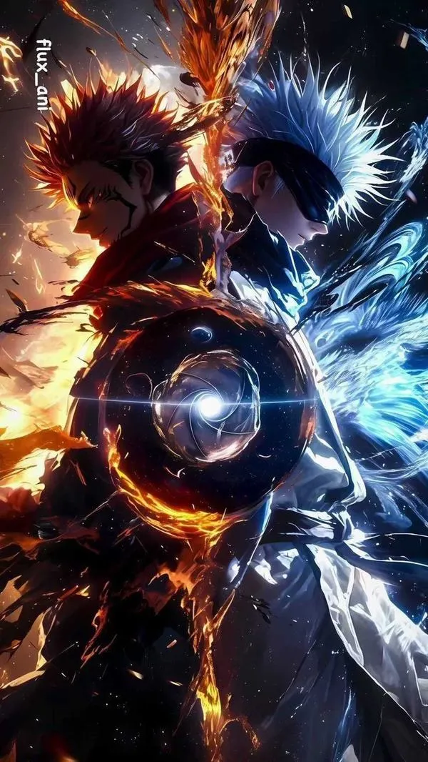 Ảnh bìa anime cận chiến tay không, chú lực dồn nén, ánh mắt lạnh và chắc