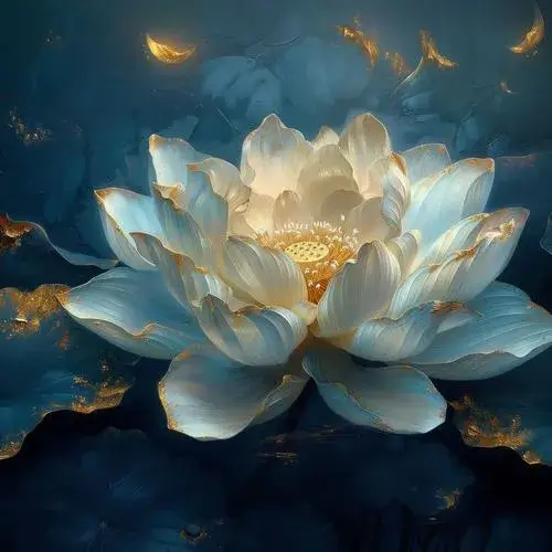 Ánh viền tôn sợi nhụy trong khung hình đơn sắc