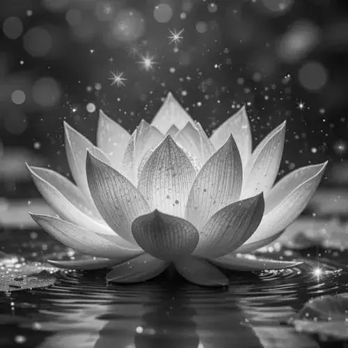 Tĩnh lặng lan quanh di ảnh và hoa sen đơn sắc