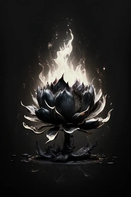 Chụp cánh sen với nhụy sen trên mặt nước tối lặng thinh