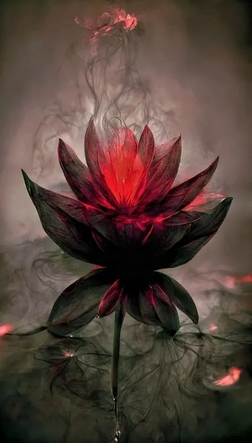 Bóng đổ kéo dài trên nền tối sâu khiến khung hình thâm u