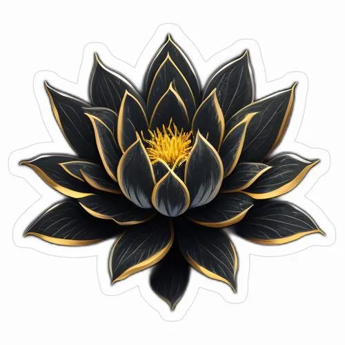 Hình sen đen u ám với ánh sáng thấp và bóng đổ dày