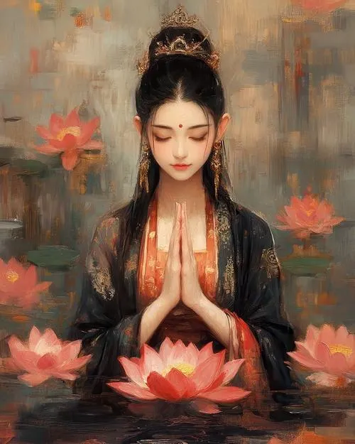 Hoa sen đi cùng thiền định nâng chánh niệm giữa tĩnh lặng