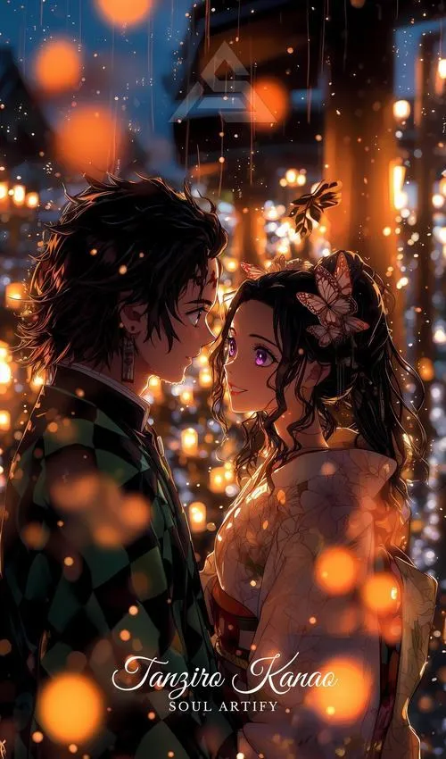 Lưu ngay khoảnh khắc Kanao Tanjiro giữa ánh đèn mờ, cảm giác lặng, hợp mood lạnh và ngầu