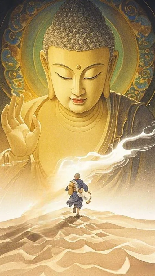 Vô Lượng Quang Phật tỏa ánh sáng từ bi soi chiếu tâm thức an nhiên