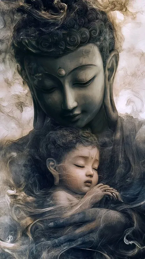 Hình thờ Phật Thích Ca soi đường niệm Phật