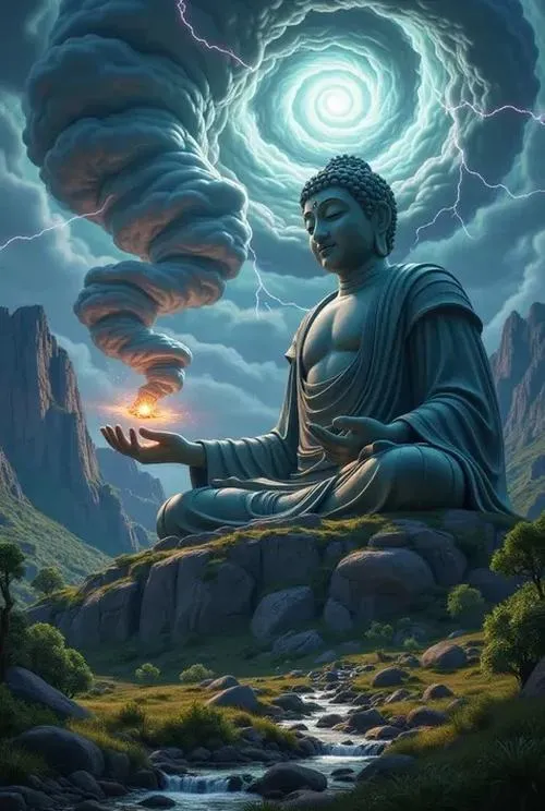 Ảnh thanh tịnh nâng tâm ý thiền quán sâu