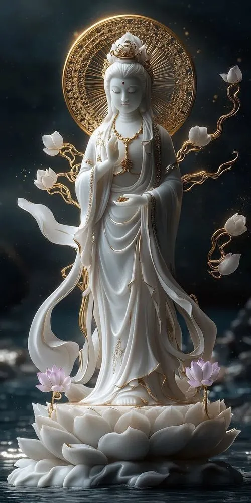 Hình ảnh phật Bồ Tát đẹp 3D và bí quyết phối ánh sáng cho cảm giác nhiệm màu