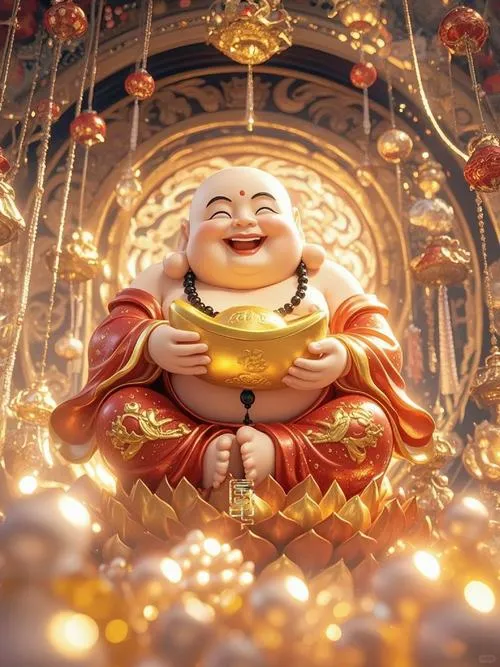 Vẻ hiền hòa trên tượng làm phòng trà thêm yên tĩnh