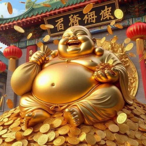 Bố cục tài lộc với đồng tiền tạo cảm giác đủ đầy