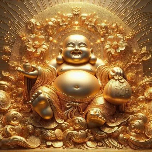 Tôn tượng Di Lặc Bồ Tát trong nhà tạo khí lành hiền hòa