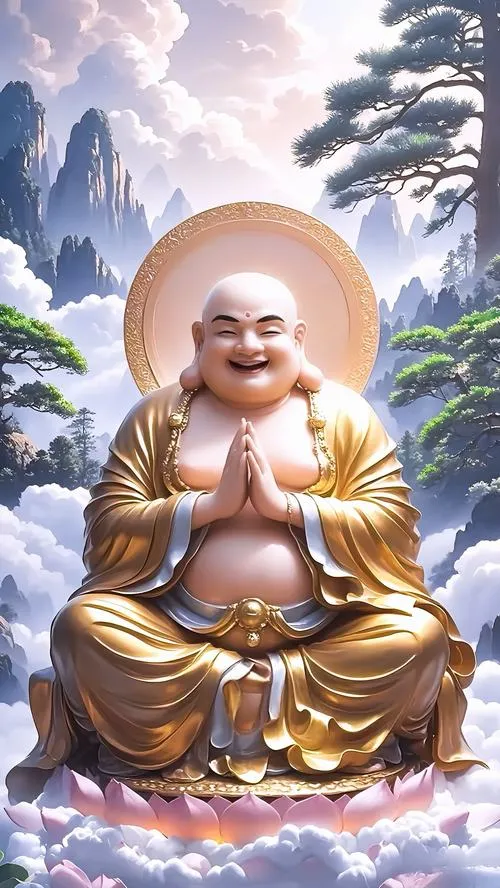 Hình ảnh Bố Đại Hòa Thượng với nụ cười khiến ai cũng vui