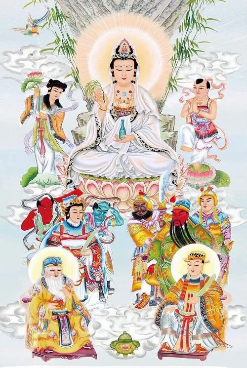 Đặt phông nền sen với đài sen và liên hoa thanh sạch