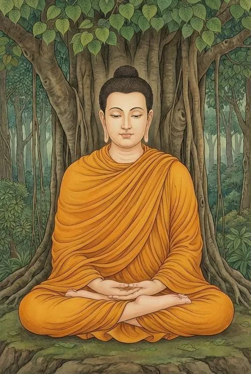 Nhấn ánh nhìn từ bi qua nụ cười rất nhẹ thật hiền