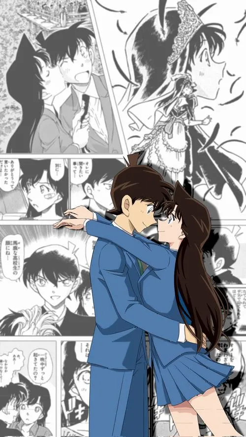 Tranh đen trắng kiểu manga, khoảnh khắc ôm hôn nhanh, cảm giác bí mật và giấu thân phận