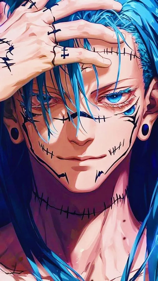 Ảnh Sukuna đặt cạnh Gojo Satoru, tương phản khí chất làm nổi rõ vị thế kẻ thống trị