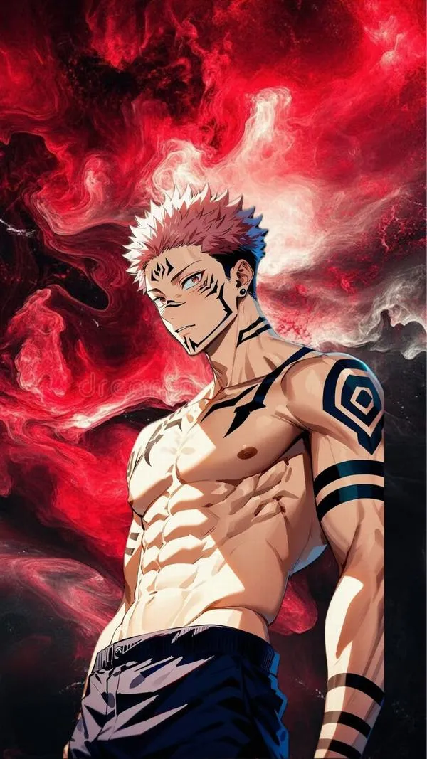 Ảnh Sukuna gợi Thập Chủng Ảnh Pháp Thuật, bóng thức thần thoáng hiện sau lưng đầy ám ảnh