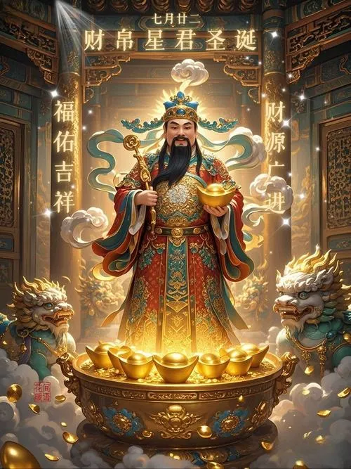 Ảnh tụ khí chiêu tài trên bàn thờ Thần Tài