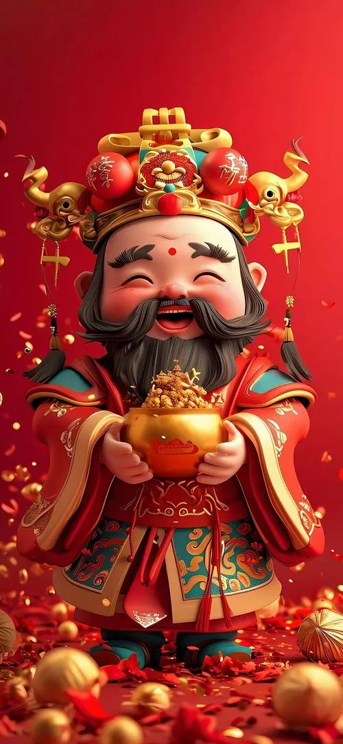 Hình ảnh Thần Tài mang vibe bình an, không cần cầu kỳ vẫn có sức hút