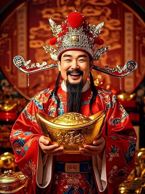 Hình ảnh Thần Tài cho ngày khai trương, nhìn thôi đã thấy khí thế rộn ràng