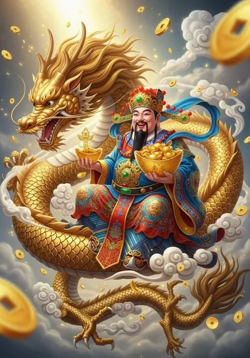 Hình ảnh Thần Tài kiểu hiện đại, sạch nền, dễ dùng làm bài đăng bán hàng