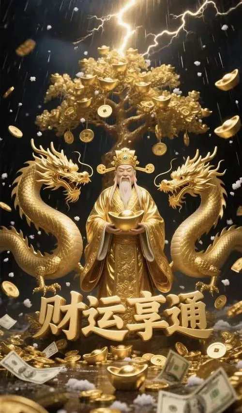 Hình nền đỏ làm nổi bật biểu tượng tài lộc