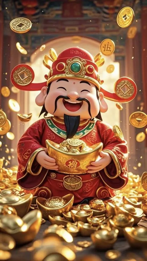 Tranh Thần Tài cho dịp Mở hàng đầu năm