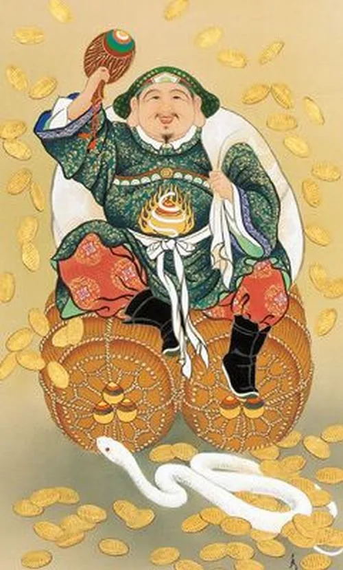 Hình ảnh Thần Tài ban lộc tạo cảm giác may mắn đầu năm