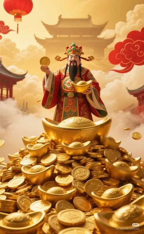 Ảnh mũ quan là một phần của tượng Thần Tài