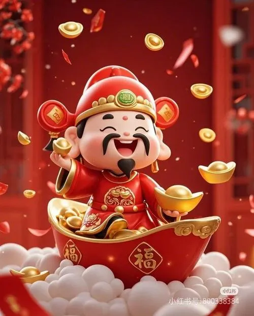 Tải ngay 65 Hình Ảnh Thần Tài Phát Lộc với sắc đỏ vàng nhìn là thấy có lộc giàu sang