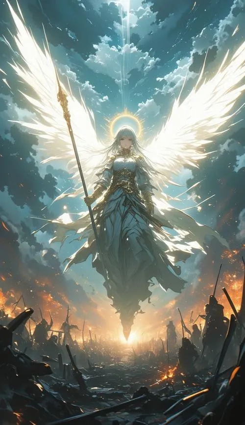 Hào quang nhấn mạnh vẻ thiêng liêng cùng thần thái bình yên