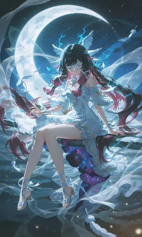 Nữ nhân vật cầm kiếm ngắn với thần thái dứt khoát