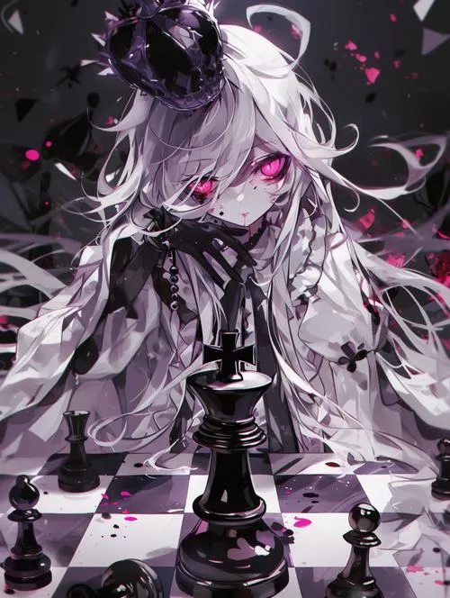 Hình nữ nhân vật giữ biểu cảm điềm nhiên trong bố cục cận