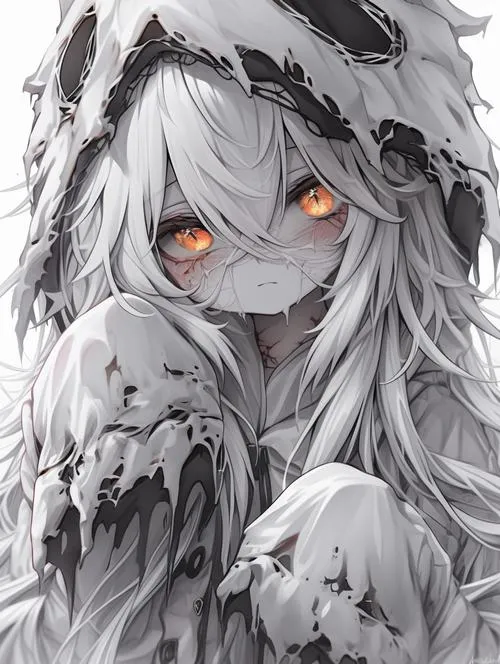 Hình cô gái khoác trang phục cá tính giữa tông màu tối