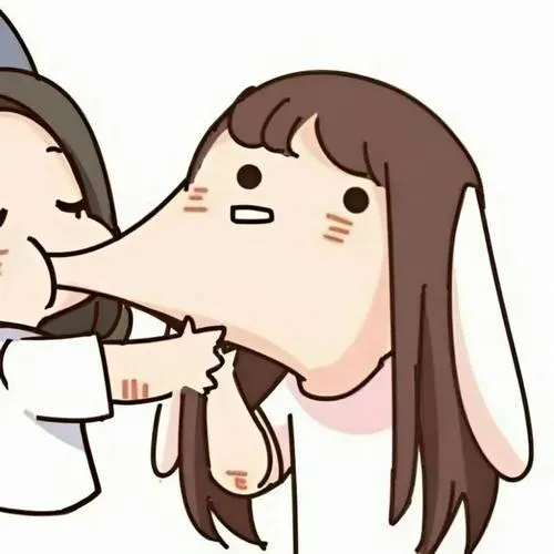 Ảnh đại diện avatar đôi bạn thân nữ phong cách vô tri tông lạnh tĩnh