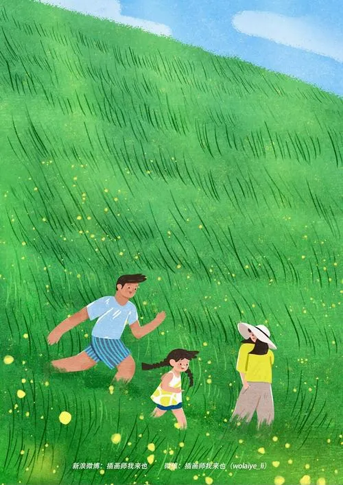 Gia đình ba người ôm nhau giữa vườn hoa, tông ấm, nụ cười hiền và mắt long lanh