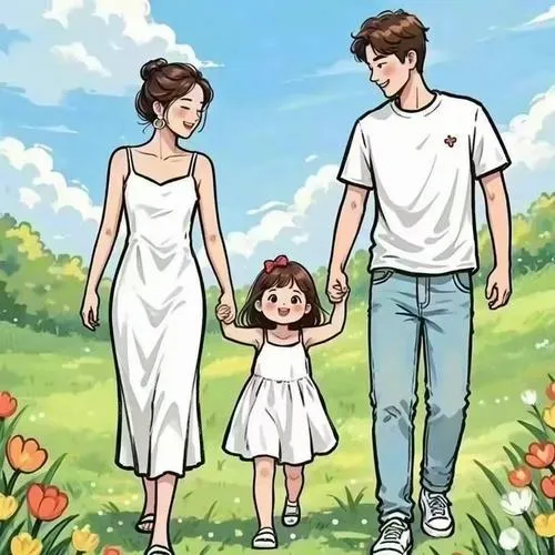 Bố mẹ ngồi bệt chơi cùng bé, nền sáng tối giản, nhấn biểu cảm vui và sự gắn kết