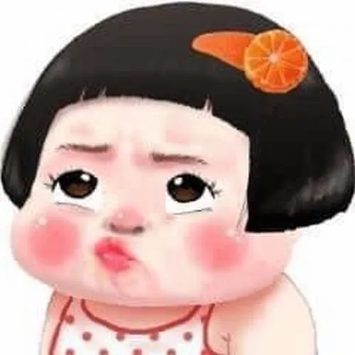 Hình chibi hài hước vô tri kiểu đứng im như tượng, dùng khi muốn bơ mà không phũ