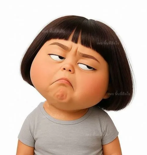 Hình chibi hài hước vô tri phiên bản ngồi bệt ôm gối, đúng kiểu hết pin xã hội