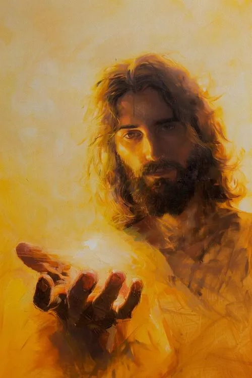 Thánh Giuse nhìn Chúa Giêsu với ánh nhìn hiền từ trìu mến