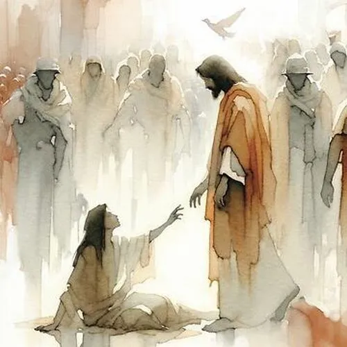 Ánh sáng nhiệm mầu phủ khuôn mặt hiền gợi bình an sâu xa