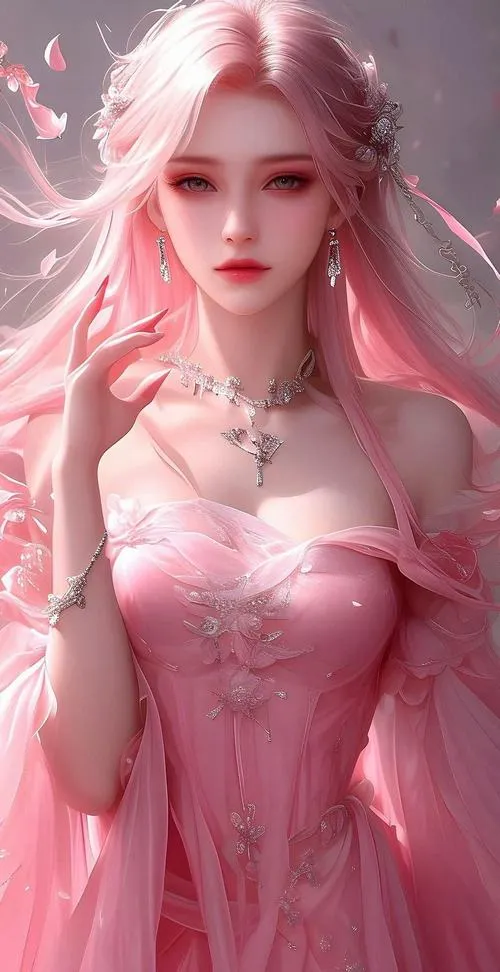 Background anime sắc hồng có glow mờ sương trông cực mơ màng